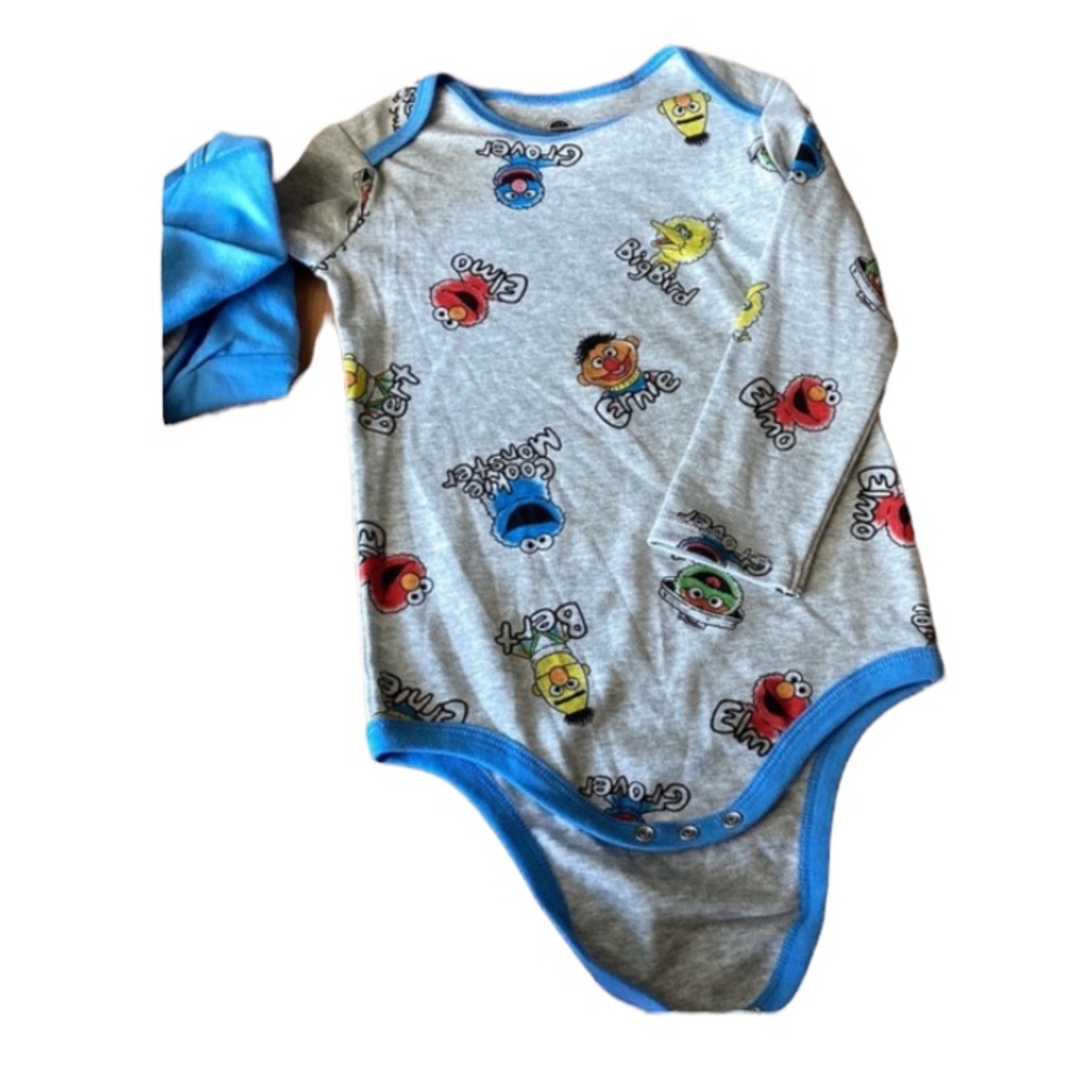 Sesame Street Cookie Monsters Bodysuits & Bibs - Picture 6 of 16